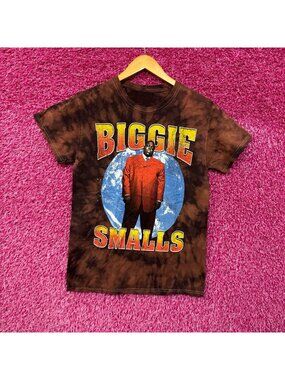 Biggie Smalls World The King of New York Rap Tie Dye tshirt size small
